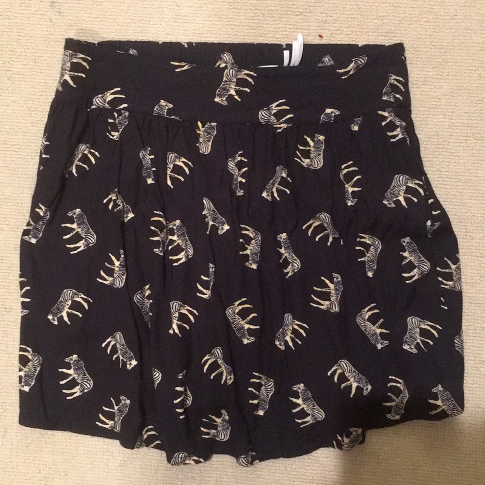 kimchi blue skirt with zebras